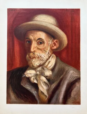 1951 Pierre-Auguste Renoir Lithograph Self Portrait