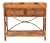 English Serving Console, Brown, Rattan For Sale
