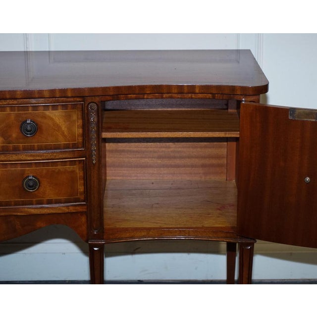 Gold Vintage Edwardian Hardwood Sideboard Made by Jaycee Furniture For Sale - Image 8 of 18