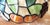 Glass Vintage Tiffany-Style Fruit Stained Glass Hanging Pendant Shade For Sale - Image 7 of 18