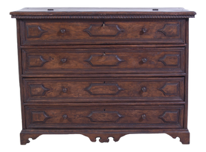 Antique Canterano Chest of Drawers in Walnut, 1700s
