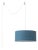 Stretch 18"d Swag Lamp - Turquoise Linen Drum Shade, Plug-In, Dimmable, Bulb Included For Sale