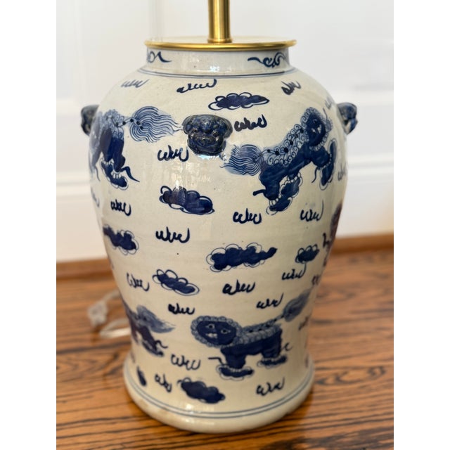 Showcasing classic Asian folk artistry and a bold baluster profile, this contemporary ceramic ginger jar lamp features...