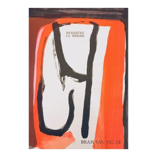 1980 Van Velde Original Lithograph Dm01240 Derriere Le Miroir For Sale