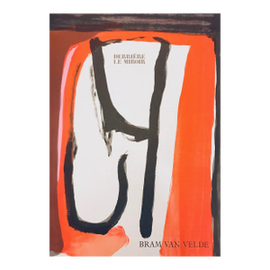 1980 Van Velde Original Lithograph Dm01240 Derriere Le Miroir