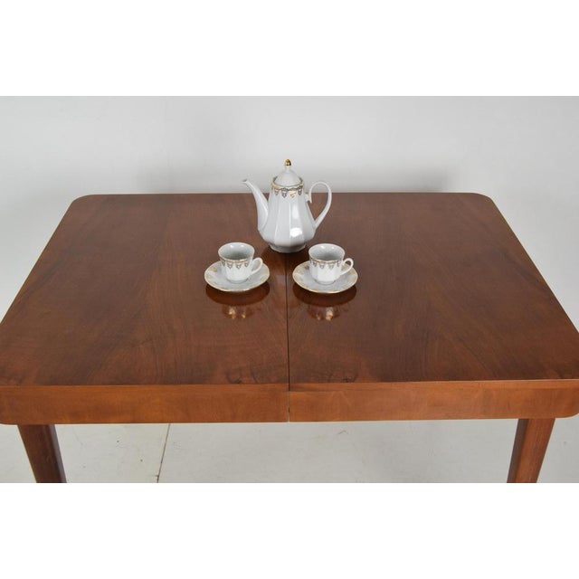 Art Deco Extendable Dining Table attributed to Jindrich Halabala, 1940s For Sale - Image 11 of 18