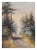 Antique landscape watercolor painting of a country road in San Rafael, California, circa 1880. Unsigned and unframed....