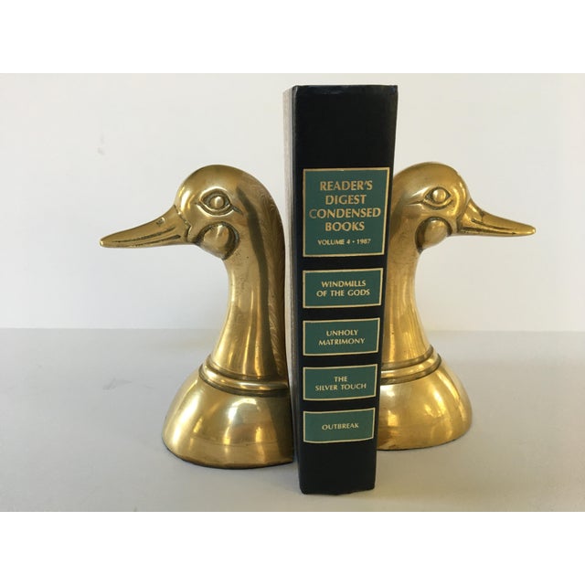 MidCentury Brass Mallard Duck Head Bookends a Pair Chairish
