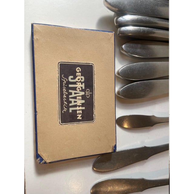 Mitra Stainless Cutlery Set for 12 from Georg Jensen, 1960s, Set of 68 For Sale - Image 12 of 14
