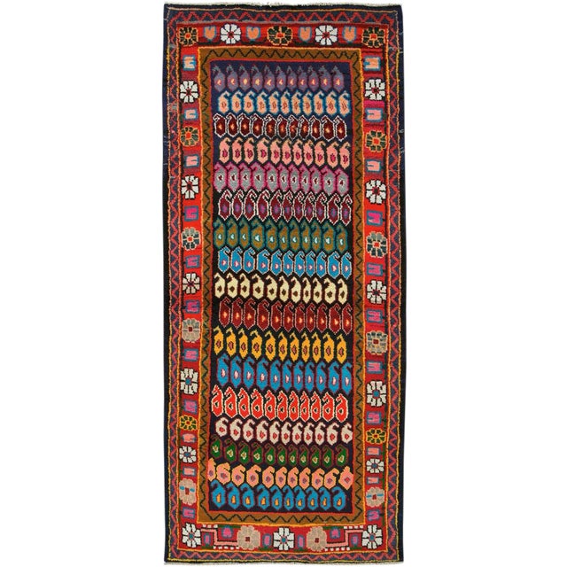 Vintage Persian Hamadan Rug – Size: 3' 5"x 8" For Sale