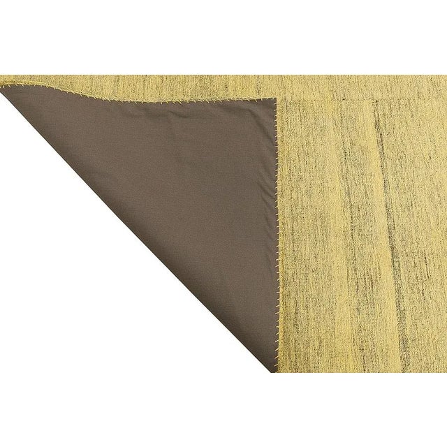 Mid 20th Century Vintage Yellow Kilim Rug For Sale - Image 5 of 7