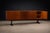 Brown Cimo Brazilian Rosewood Credenza with Ebony-Finished Legs and Brass Hardware, Brazil, 1960s — Architectural Storage with Eight Compartments - Lot 319 For Sale - Image 8 of 17