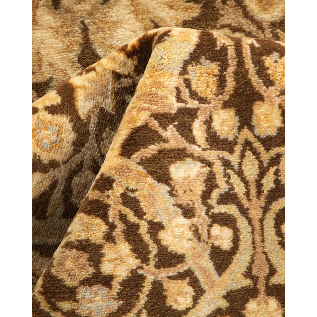 Textile Mogul Hand-Knotted Runner Rug - Brown, 2' 6" x 7' 10" For Sale - Image 7 of 8