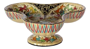 Italian Ceramics Traditional Majolica Vase from Molaroni Pesaro, 1950s