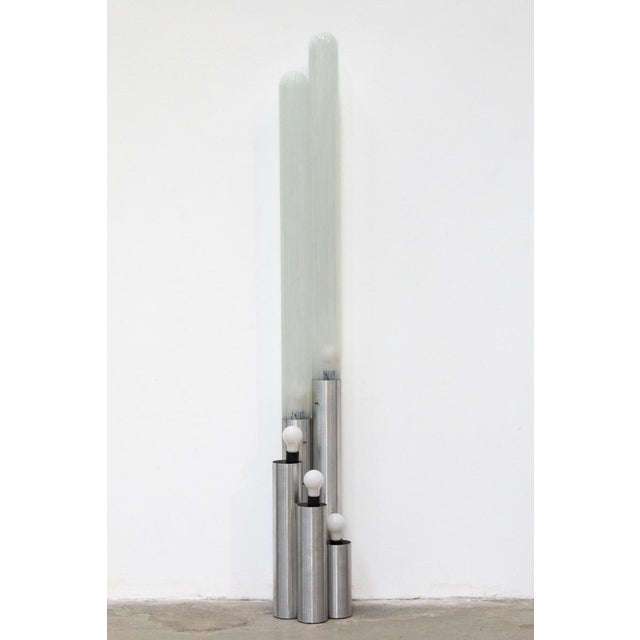 Five-Stem Murano Glass Floor Lamp, Italy For Sale - Image 10 of 12