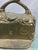 Metal Antique Solid Brass Rose Motif Doorstop For Sale - Image 7 of 8
