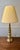 Mid-Century Modern Mid 20th Century Brass Toned Turned Lamp For Sale - Image 3 of 10