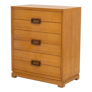 James Mont Style Blonde Mahogany Chest of Drawers For Sale