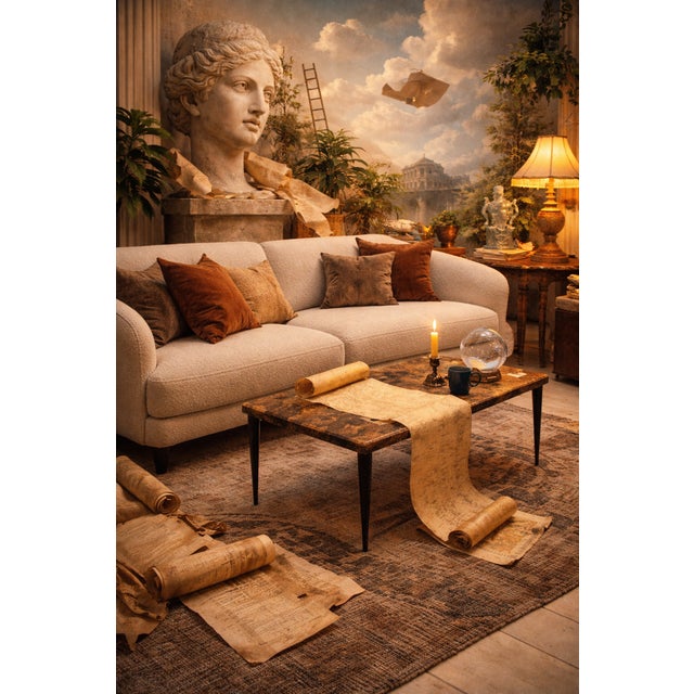 Extraordinary low coffee table model 825 created by Aldo Tura in Italy in the 1950s, an authentic super piece from the...