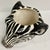 Boho Chic Ceramic Zebra Cachepot For Sale - Image 4 of 10