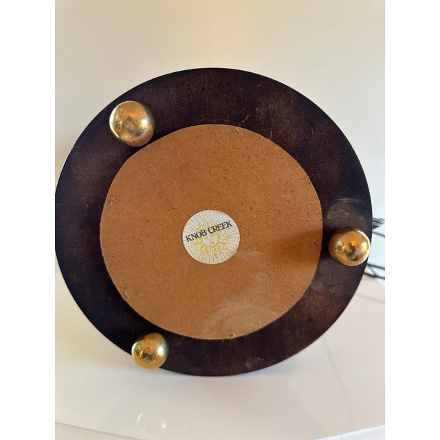 Vintage Knob Creek Bouillotte Three Candlestick Style Desk Lamp For Sale - Image 9 of 11