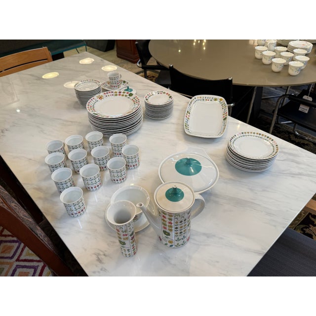 Rosenthal Studio-Linie Piemonte Porcelain Dinnerware, Set of Sixty-Nine For Sale - Image 9 of 13
