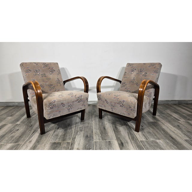 1950s Armchairs by K. Kozelka and A. Kropacek, 1950s, Set of 2 For Sale - Image 5 of 11