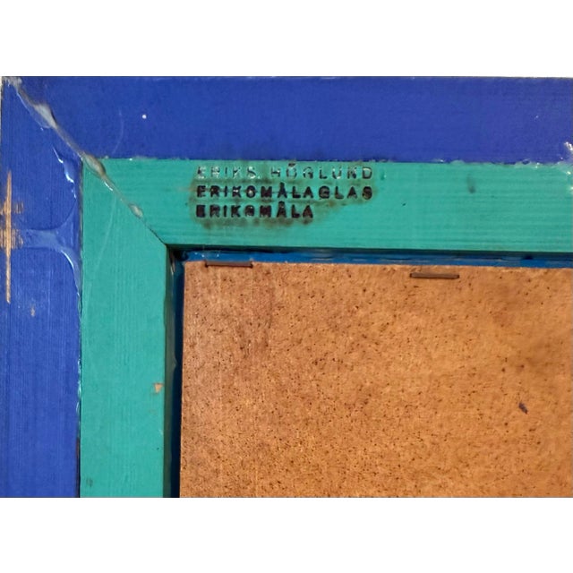 Swedish Modern Painted Wall Mirror by Erik Höglund for Eriksmåla, 1967 For Sale - Image 9 of 10