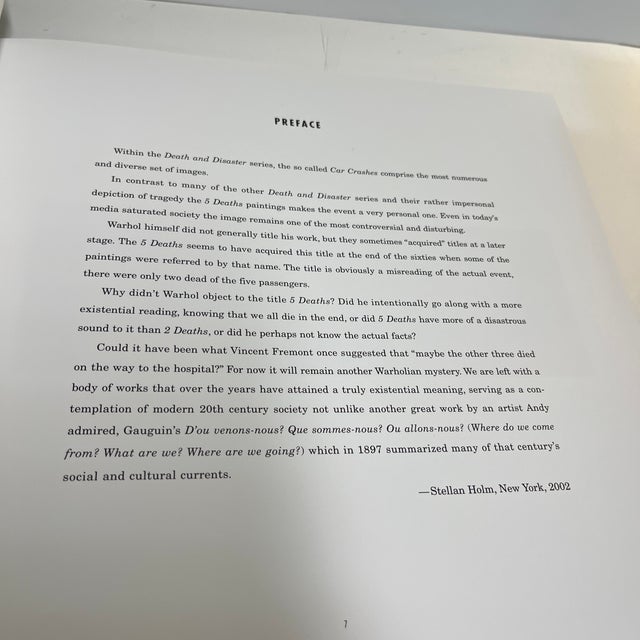 American 2004 Andy Warhol 5 Deaths Book For Sale - Image 3 of 11