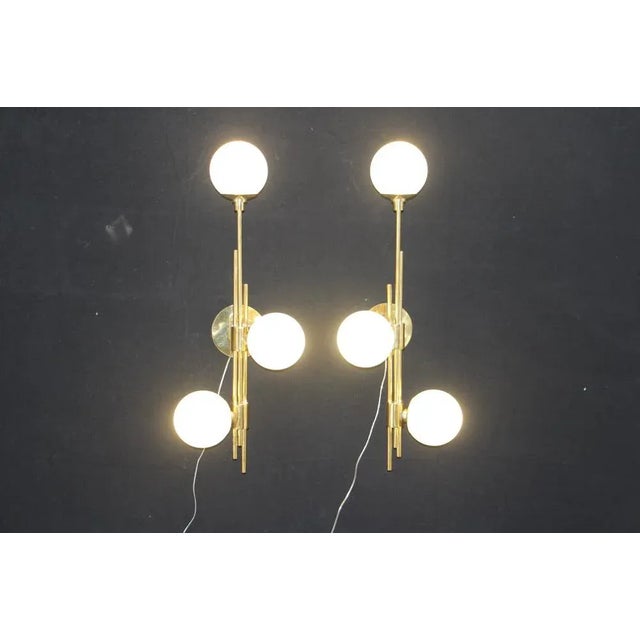 Mid-Century Modern Italian Murano Glass Sconces, Set of 2 For Sale - Image 9 of 15