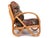 1990s Modernist 3-Strand 3/4 Pretzel "Kauai" Rattan Lounge Chair For Sale - Image 4 of 5