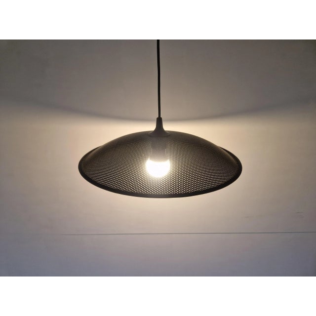 Danish Postmodern Perforated Metal Hanging Lamp, 1980s For Sale - Image 9 of 9