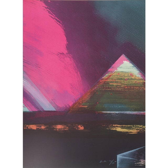 Claude Hastaire, Egypte, La Pyramide de Kheops, Lithograph For Sale