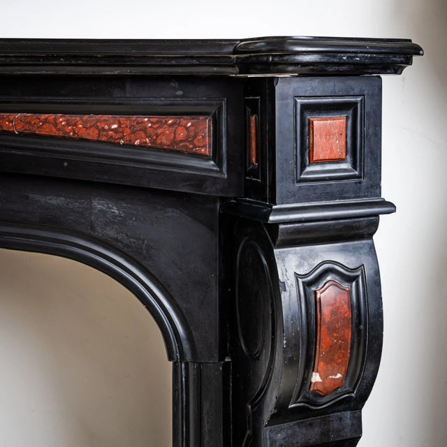 Fireplace Surround in Black Stone, France, 19th Century For Sale - Image 4 of 8