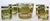 Vintage Culver Barware Cocktail Set Green and Gold Rock Glasses and Ice Bucket For Sale - Image 10 of 17
