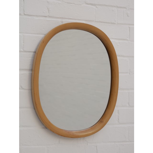 1970s Sori Yanagi Natural Beech Bentwood Mirror Designed in 1975 for Akita Mokko by Sori Yanagi, 1970s For Sale - Image 5 of 5