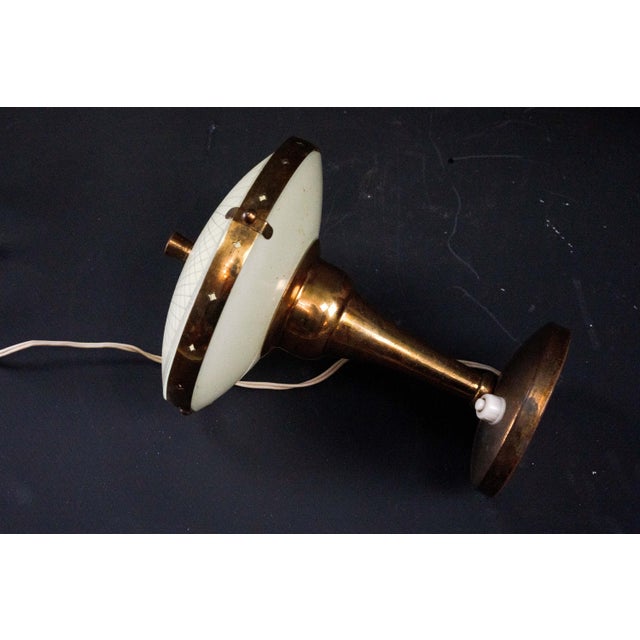 Bedside Lamps in Curved Glass attributed to Pietro Chiesa, Italy, 1950s, Set of 2 For Sale - Image 4 of 10