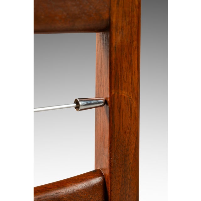 Set of 4 Danish Modern "Lis" Ladderback Dining Chairs in Walnut by Niels Koefoed for Koefoeds Hornslet, Denmark, Circa 1960s For Sale - Image 10 of 12