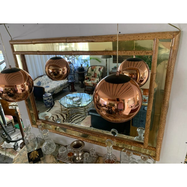 McGuire Gold & Bamboo Mirror For Sale - Image 9 of 12
