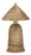 Coco Natural Coconut Fiber Pointed Table Lamp For Sale