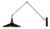 Black Model 4050 Panama Wall Lamp by Wim Rietveld for Gispen, 1955 For Sale