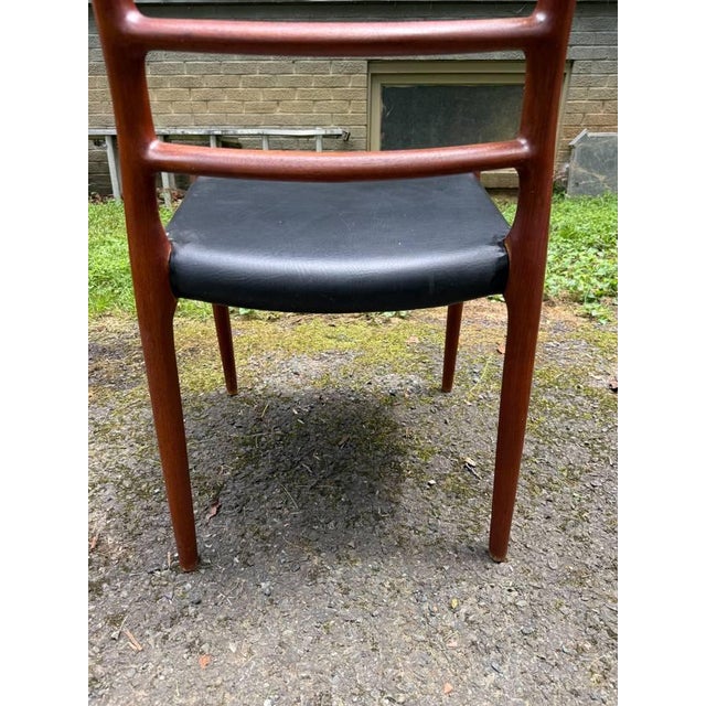 Mid 20th Century Set of j.l. Moller 4 High Ladder Back Teak Dining Chairs For Sale - Image 11 of 17