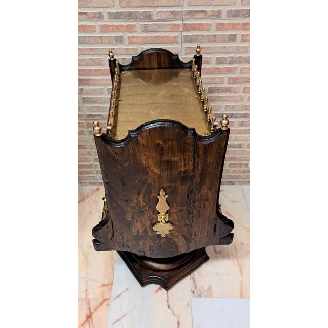 Brown Nautical Bottle Rack Table, 1970 For Sale - Image 8 of 11