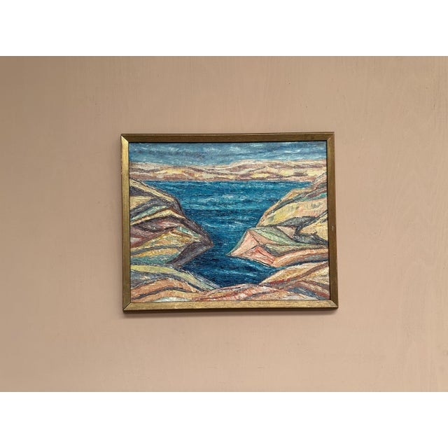 Alvar Andersson, Sea View, 1950s, Oil on Canvas, Framed For Sale - Image 10 of 16