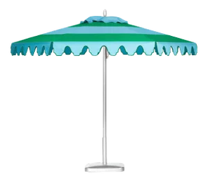 Aruba Daydreams 9' Patio Umbrella, Blue & Green