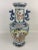 Chinoiserie Blue and White Polychrome Chinese Vase For Sale - Image 3 of 8