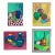 Midcentury Modern Bright Colorful Paintings, Set of 4 For Sale