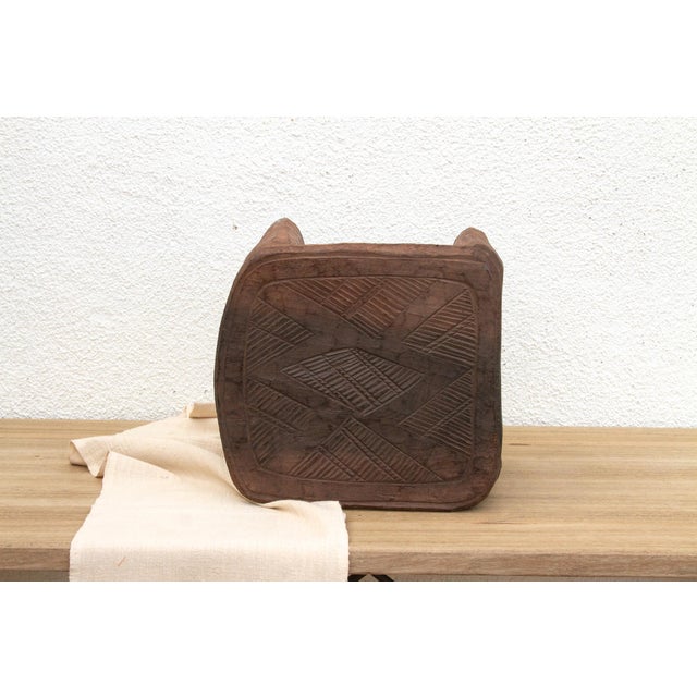 African Forest Wood Carved Nupe Stool For Sale - Image 3 of 9