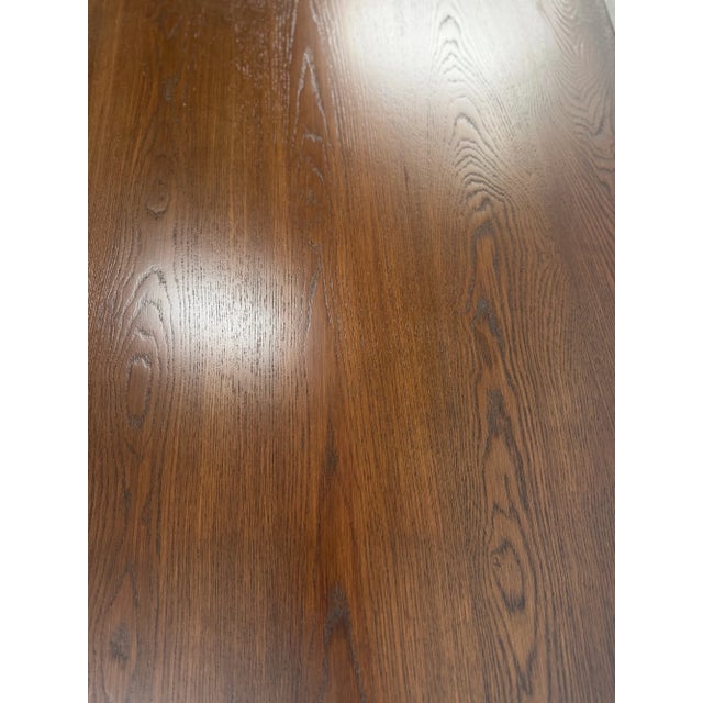 Vintage Oak Desk With Sculptural Base For Sale - Image 14 of 15