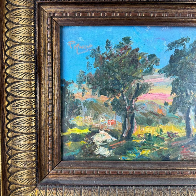 Italian Artist, Impressionist Landscape, 1920s, Oil on Canvas, Framed For Sale - Image 3 of 12
